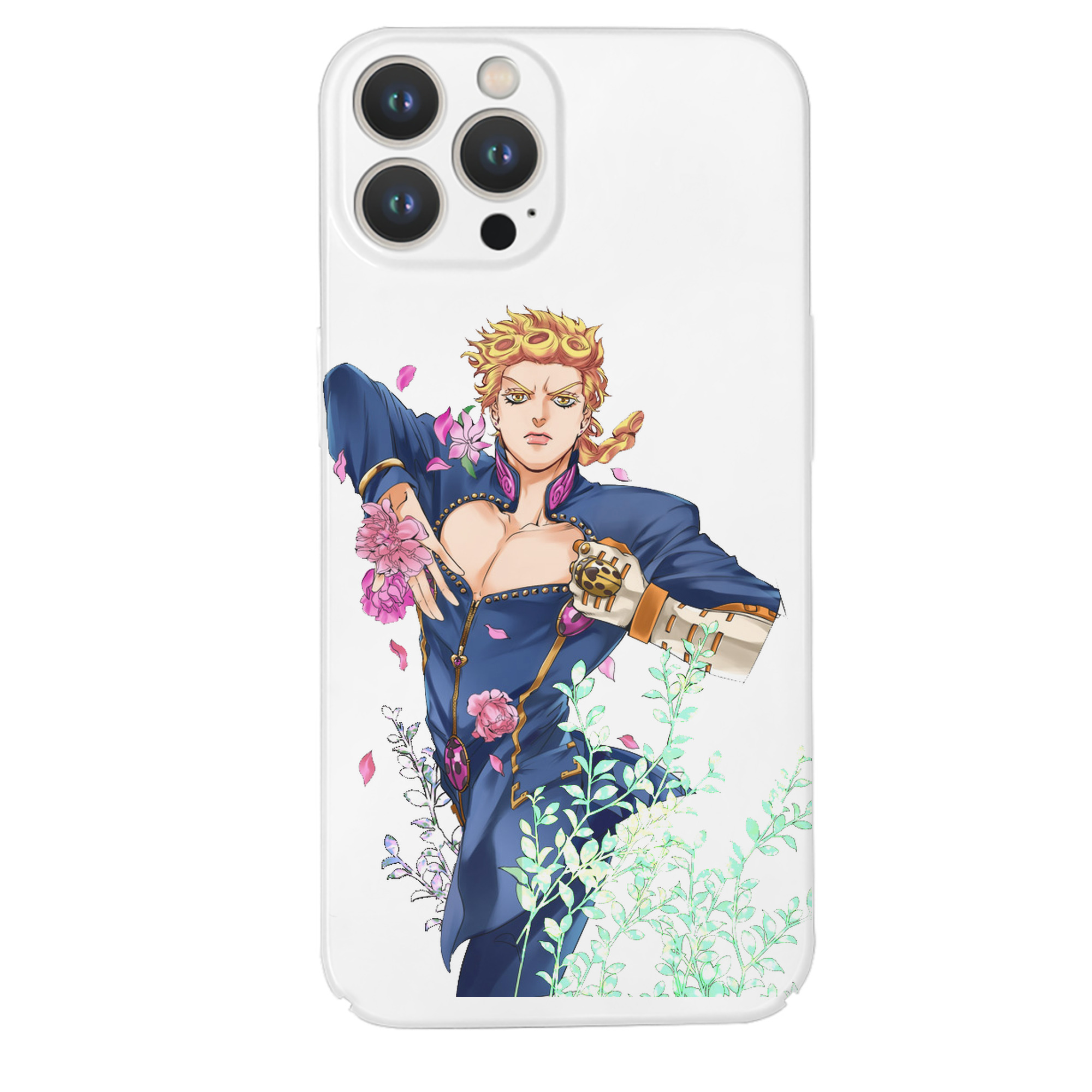 （画像用） ジョジョの奇妙な冒険 ジョルノ?ジョバァーナ JoJo's Bizarre Adventure Giorno Giovanna 【iPhone 14シリーズ対応】ハードケース